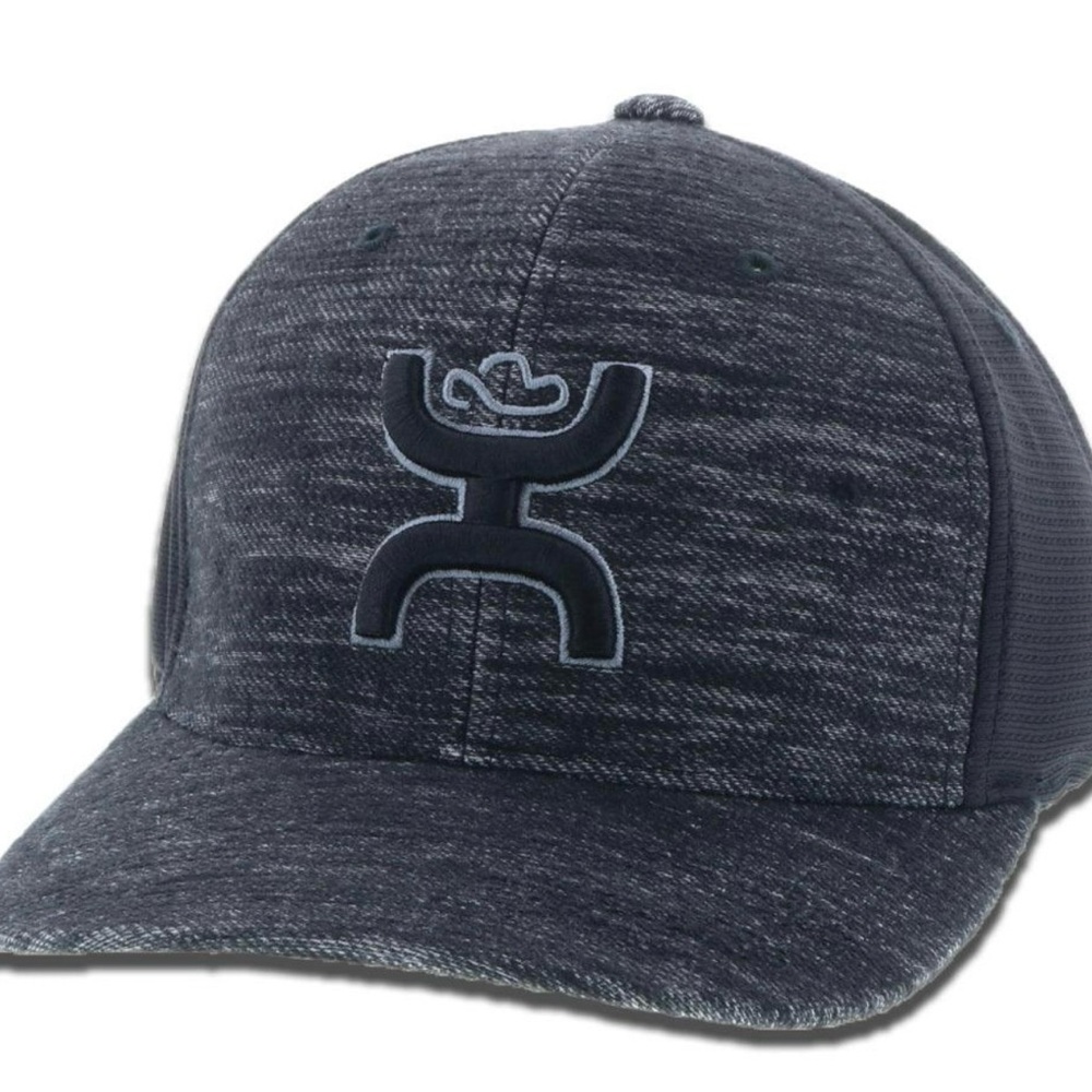 Hooey gray  Ash Flexfit Hat Patch baseball Cap size small/ medium stylish